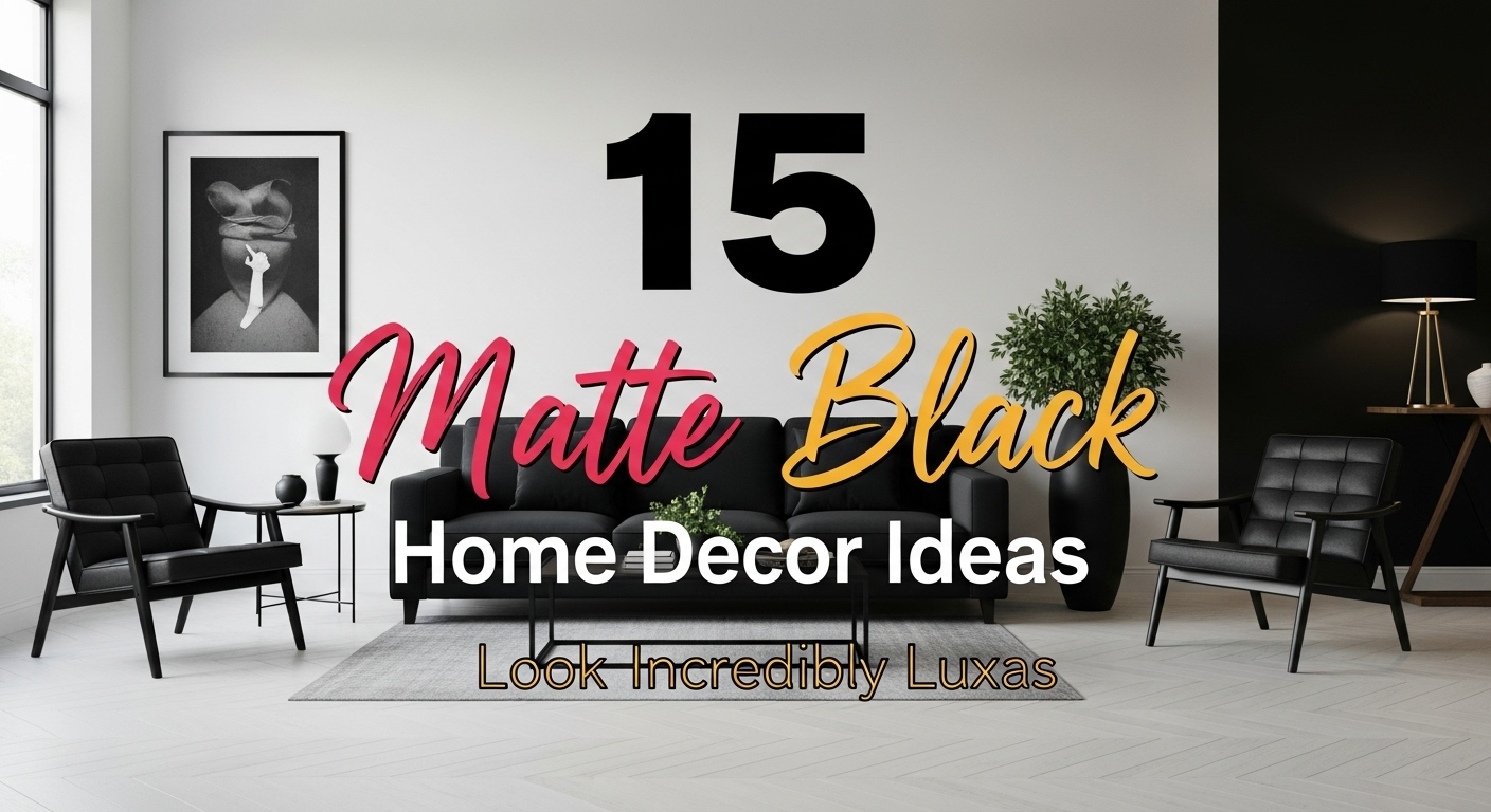 15 Matte Black Home Decor Ideas That Look Incredibly Luxe