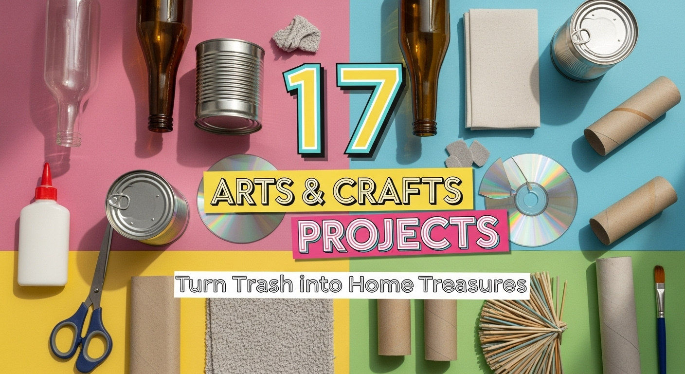 17 Arts & Crafts Projects That Turn Trash into Home Treasures