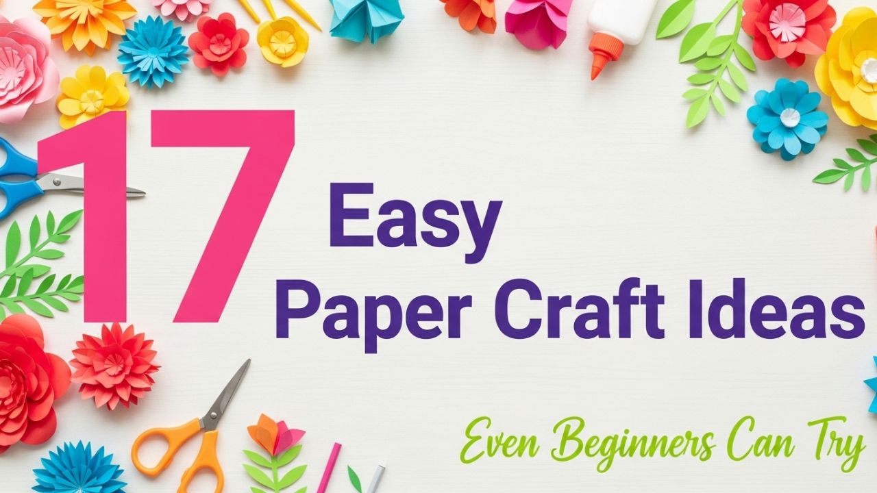 17 Easy Paper Craft Ideas for Home Decor That Even Beginners Can Try