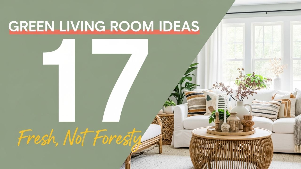17 Green Living Room Ideas That Feel Fresh, Not Foresty