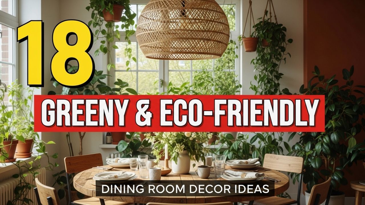 18 Greeny & Eco-Friendly Dining Room Decor Ideas