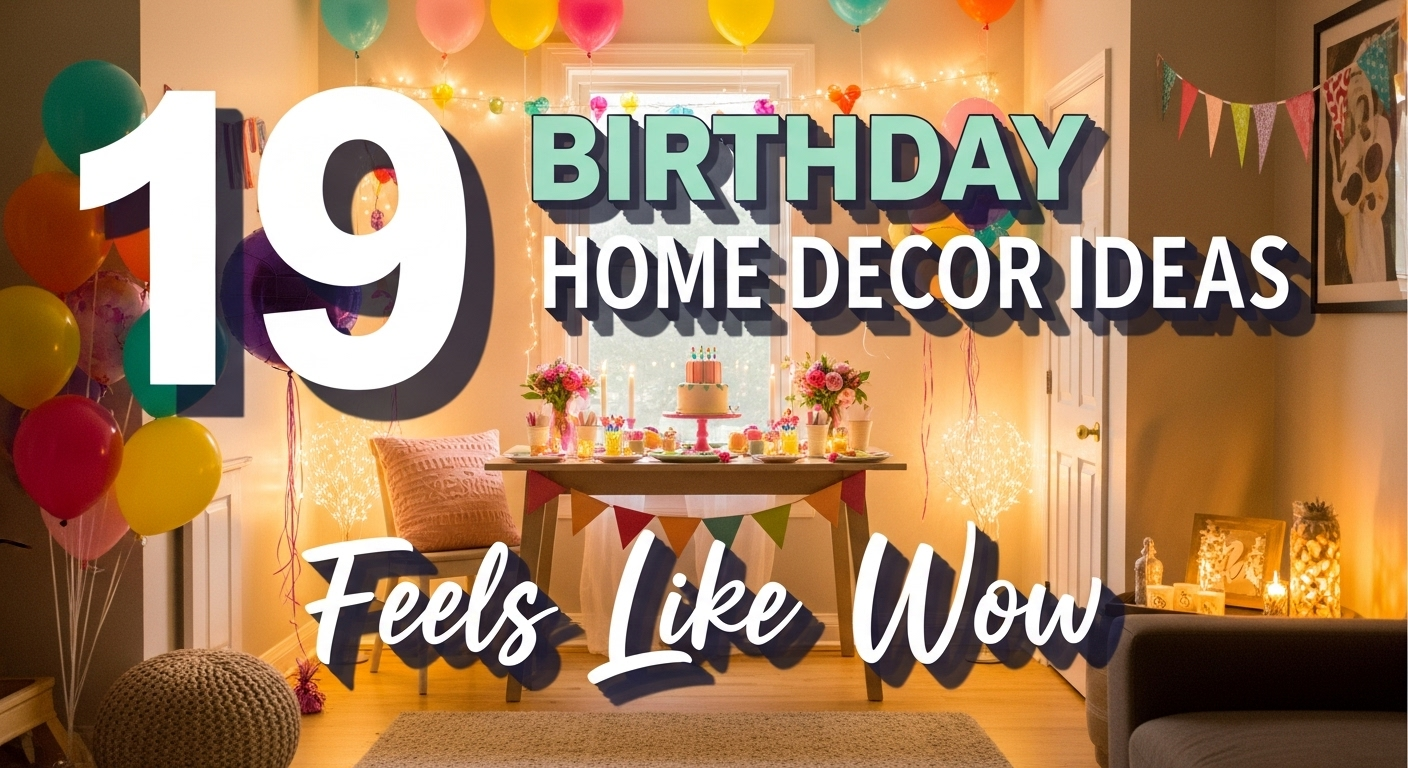 19 Birthday Home Decor Ideas That Feels Like Wow