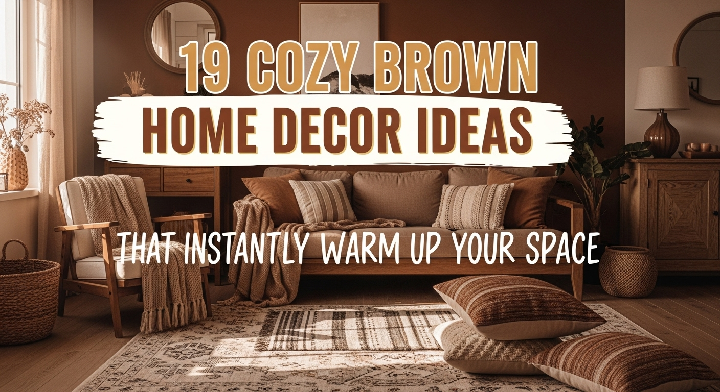19 Cozy Brown Home Decor Ideas That Instantly Warm Up Your Space
