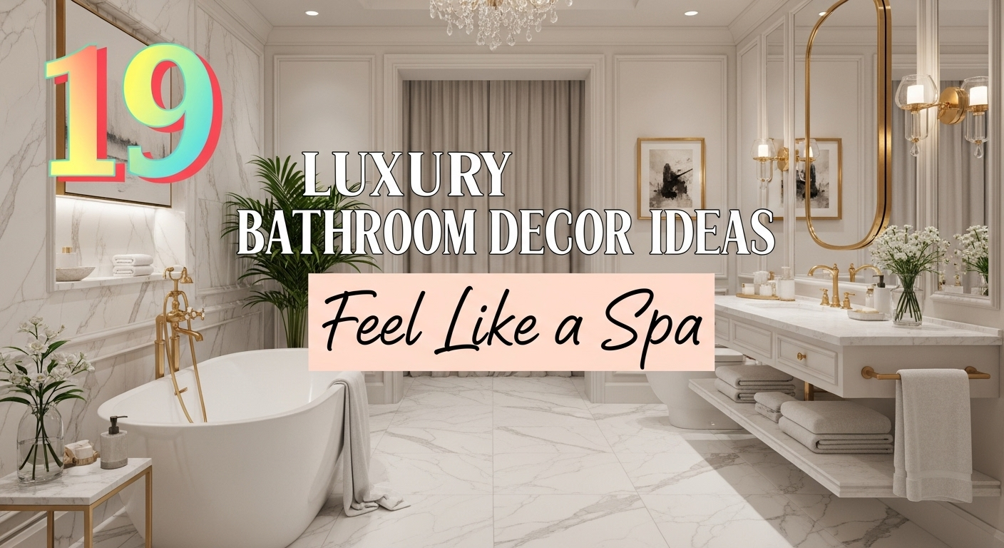 19 Luxury Bathroom Decor Ideas That Feel Like a Spa