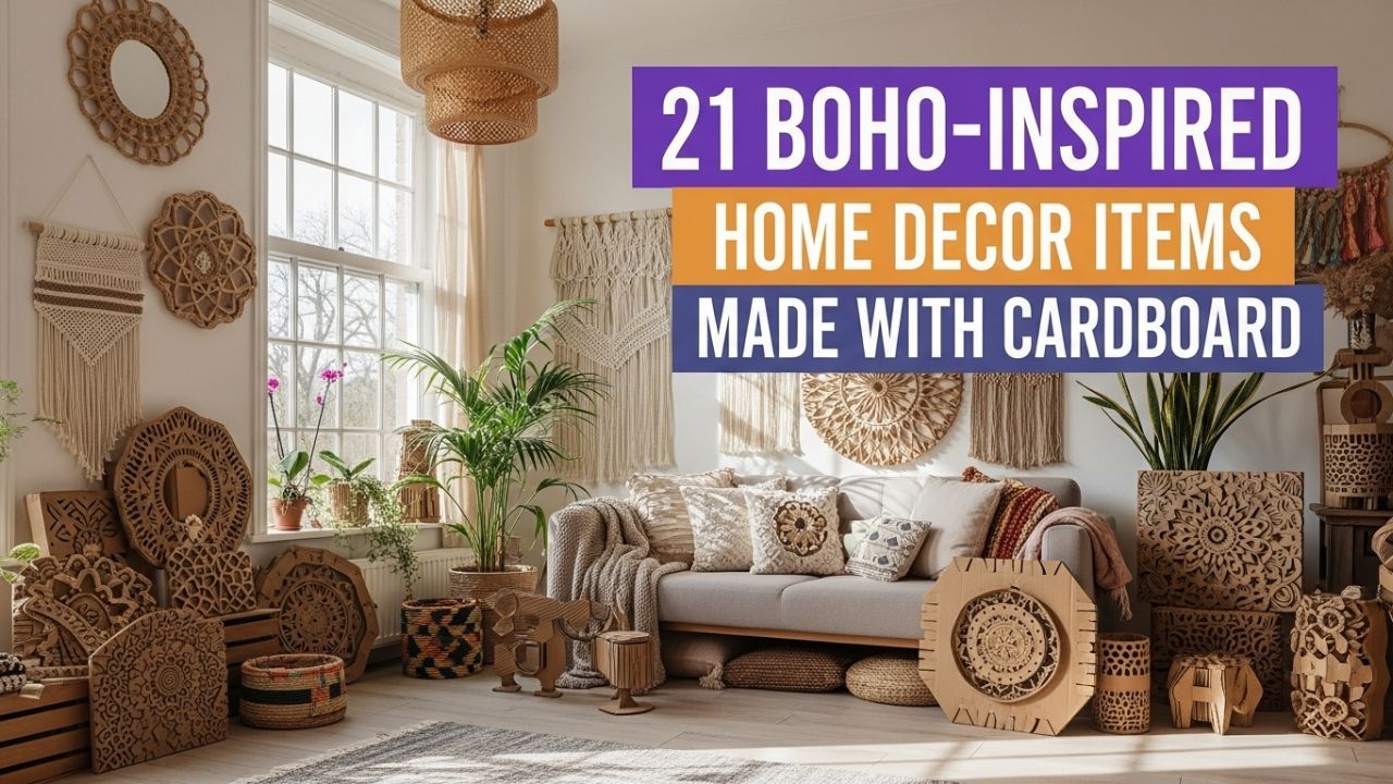 21 Boho-Inspired Home Decor Items Made with Cardboard