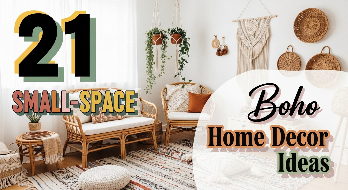 21 Small-Space Boho Home Decor Ideas For You