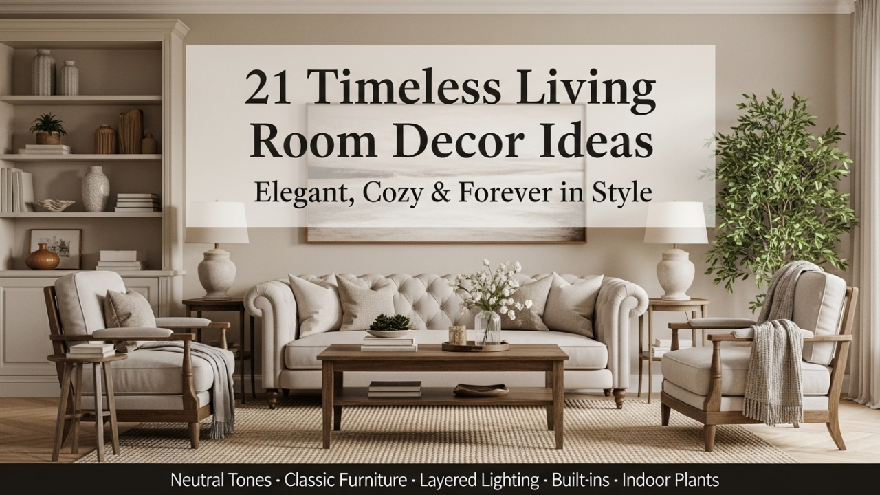 21 Timeless Living Room Decor Ideas That Never Go Out of Style