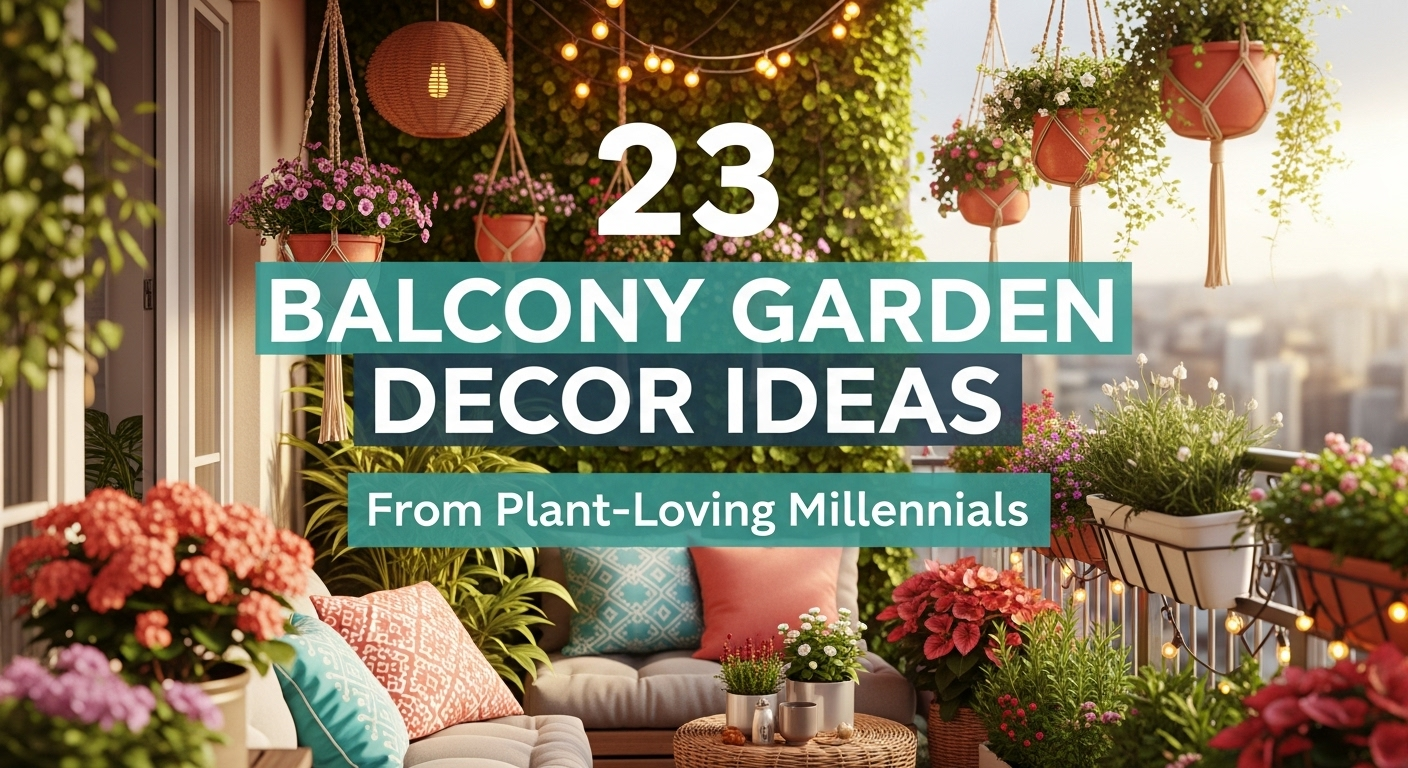 23 Balcony Garden Decor Ideas From Plant-Loving Millennials