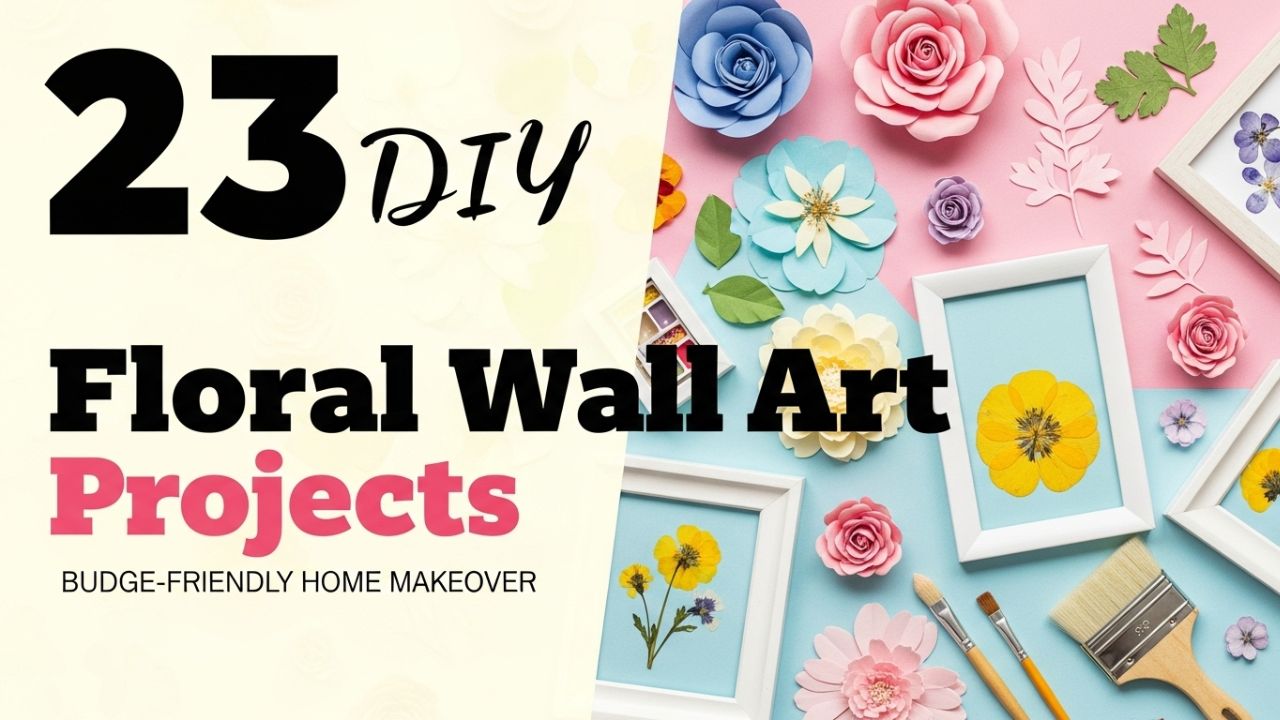 23 DIY Floral Wall Art Projects for a Budget-Friendly Home Makeover