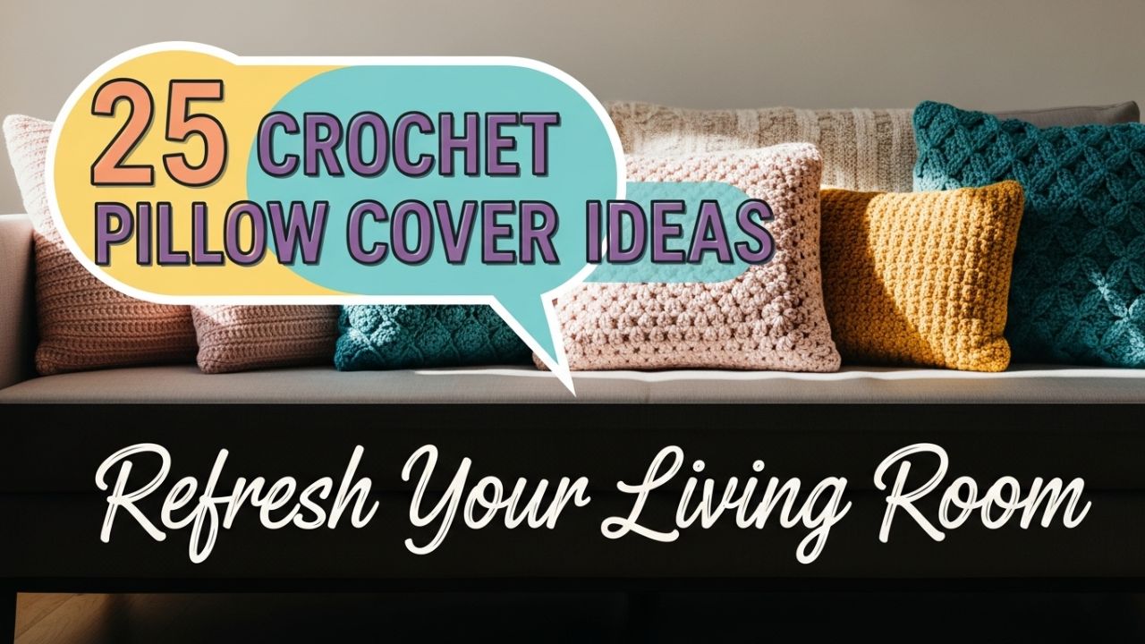 25 Crochet Pillow Cover Ideas to Refresh Your Living Room