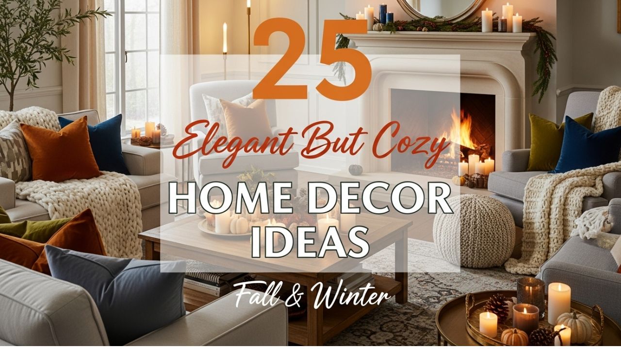 25 Elegant But Cozy Home Decor Ideas for Fall & Winter